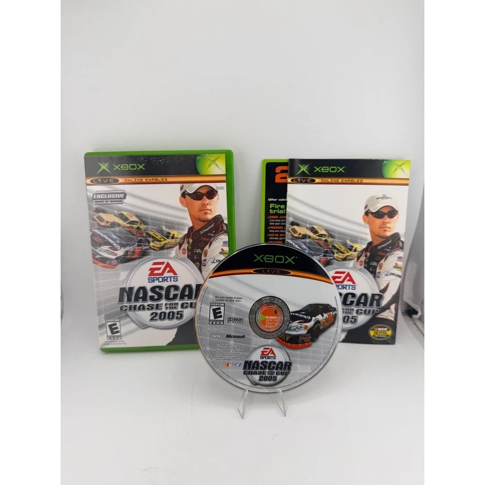 NASCAR 2005 Chase for the Cup Microsoft Xbox Original CIB Complete with Manual